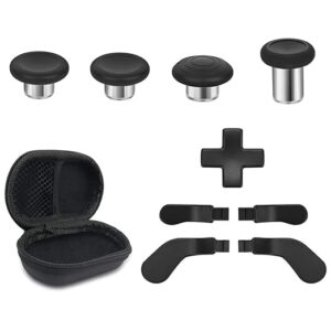 Metal Replacement Thumbsticks for Xbox Elite Controller Series 2 Core,Component Pack Includes 4 Swap Magnetic Joysticks