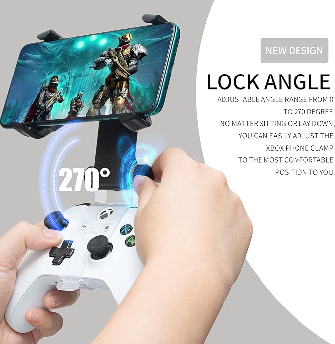 ECHZOVE Xbox Series X Controller Phone Clip, Xbox One Controller Mobile Phone Holder - Image 4