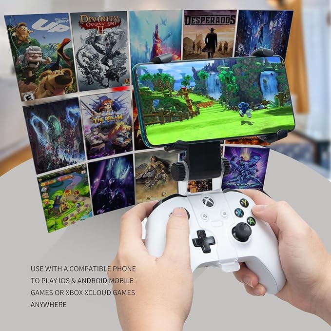 ECHZOVE Xbox Series X Controller Phone Clip, Xbox One Controller Mobile Phone Holder - Image 5