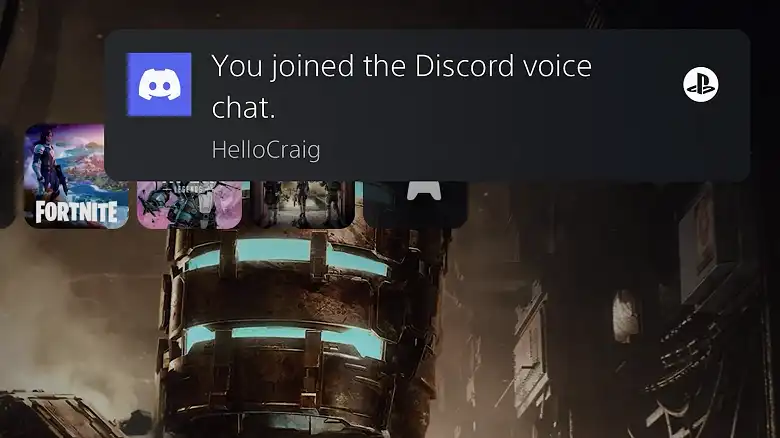 Starting a Discord Chat on PS5