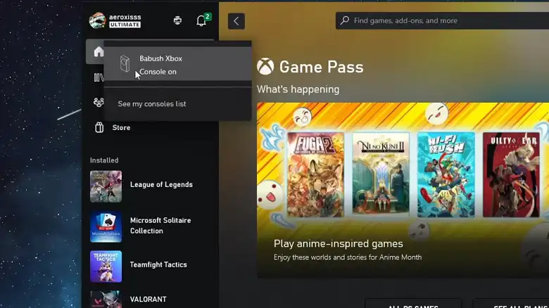 Connect to Your Xbox: Open the Xbox app on your PC or phone and connect.